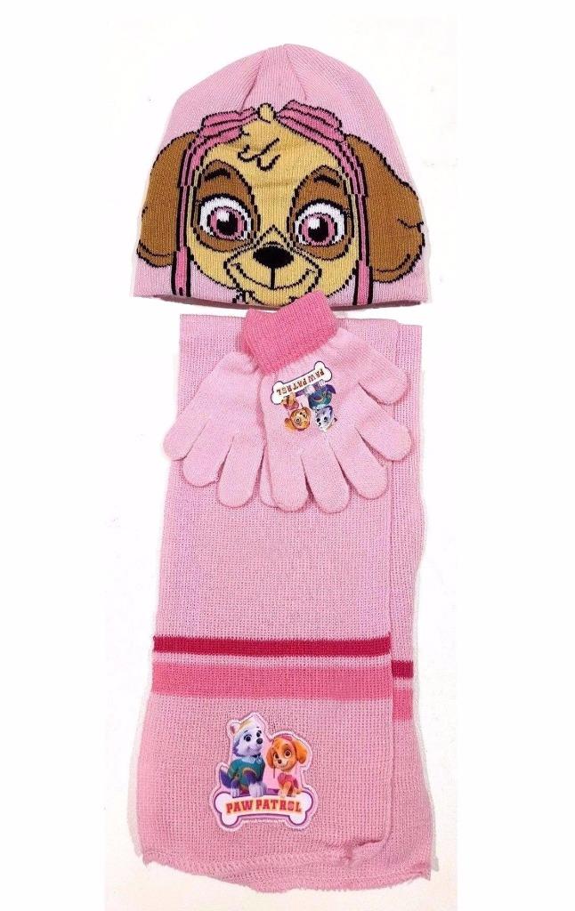 paw patrol hat and gloves