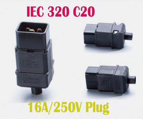 IEC 320 C20 Power Cable Connector C20 plug 16A IEC C20 connector | eBay