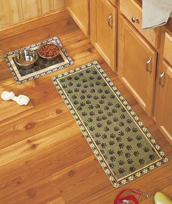 paw dog runner runners rugs nonskid mat rug tan pet floor cat kitchen