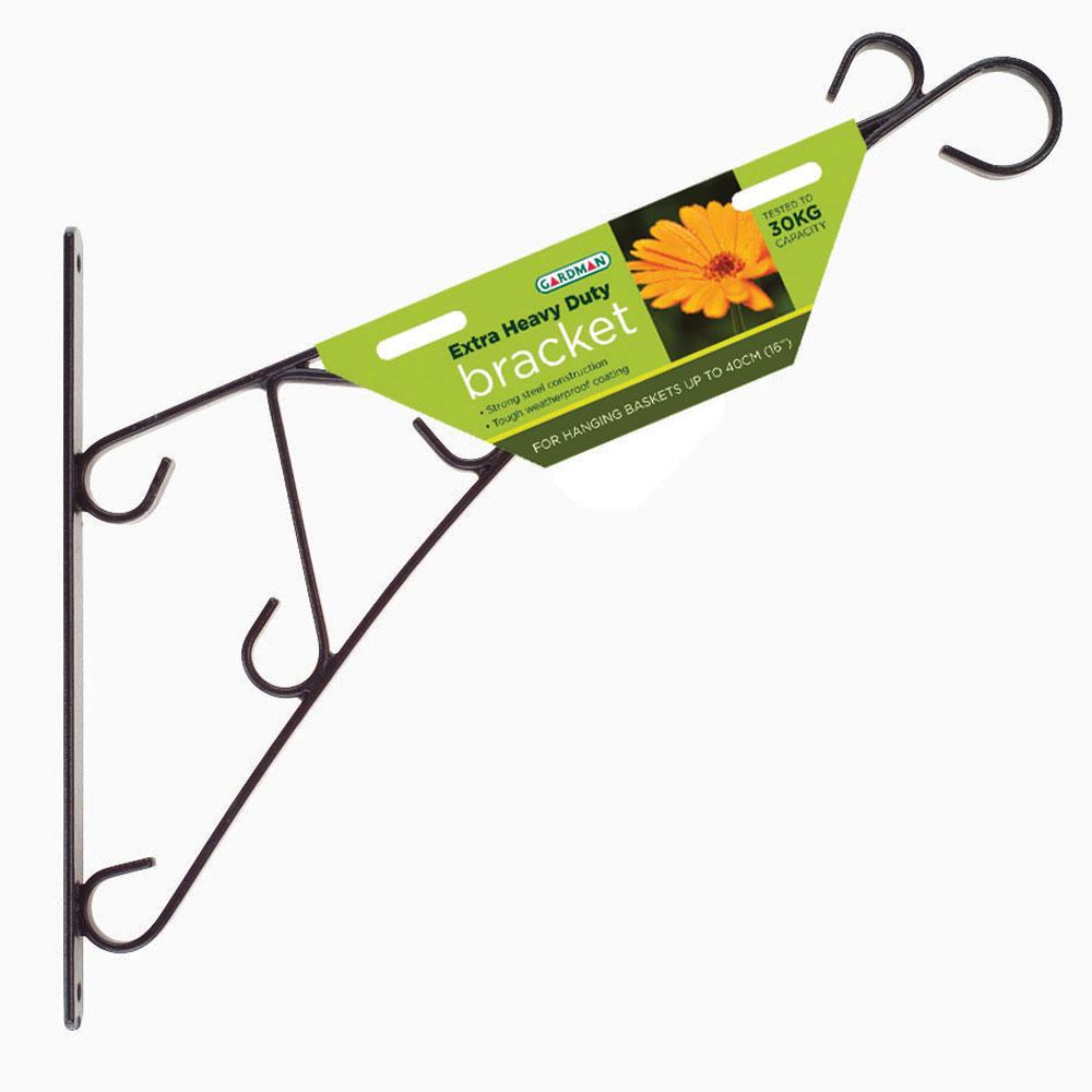 Extra Heavy Duty Metal Hanging Basket Bracket for up to 16" or 24
