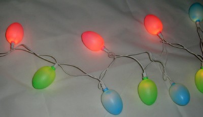 NIP Easter EGG STRING LIGHTS SET Pastel Matte Indoor Outdoor Party Decorations eBay