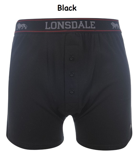 2x LONSDALE Mens Trunks Boxer Shorts Underwear New Boxers M L XL 2XL