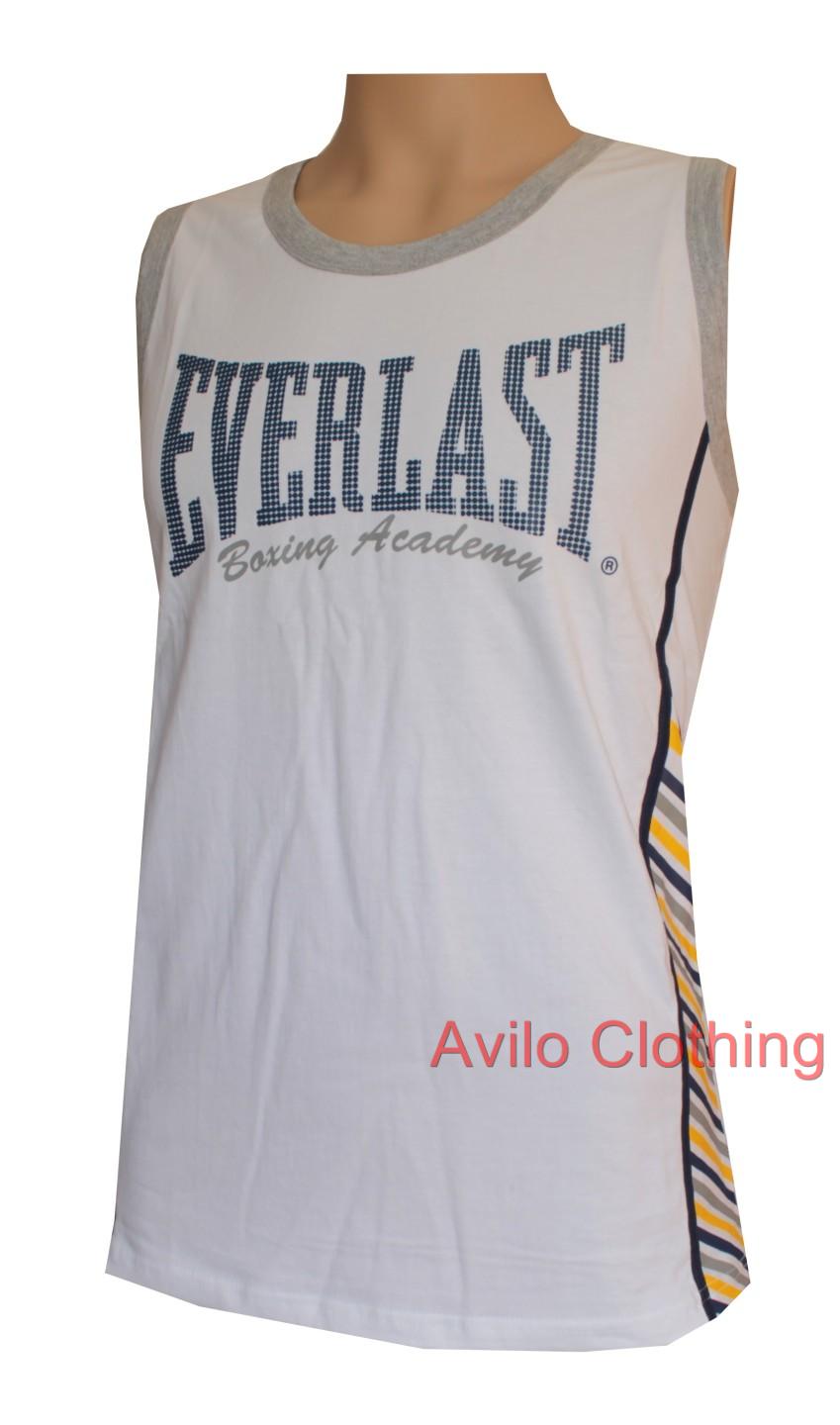 EVERLAST Training Vest New MENS Sleeveless Boxing Gym Singlet Tshirt