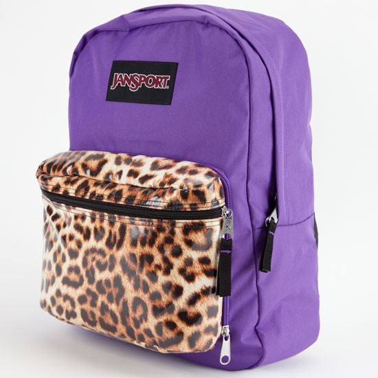 JANSPORT SuperBreak Mix Up Interchangeable Purple Leopard/Zebra
