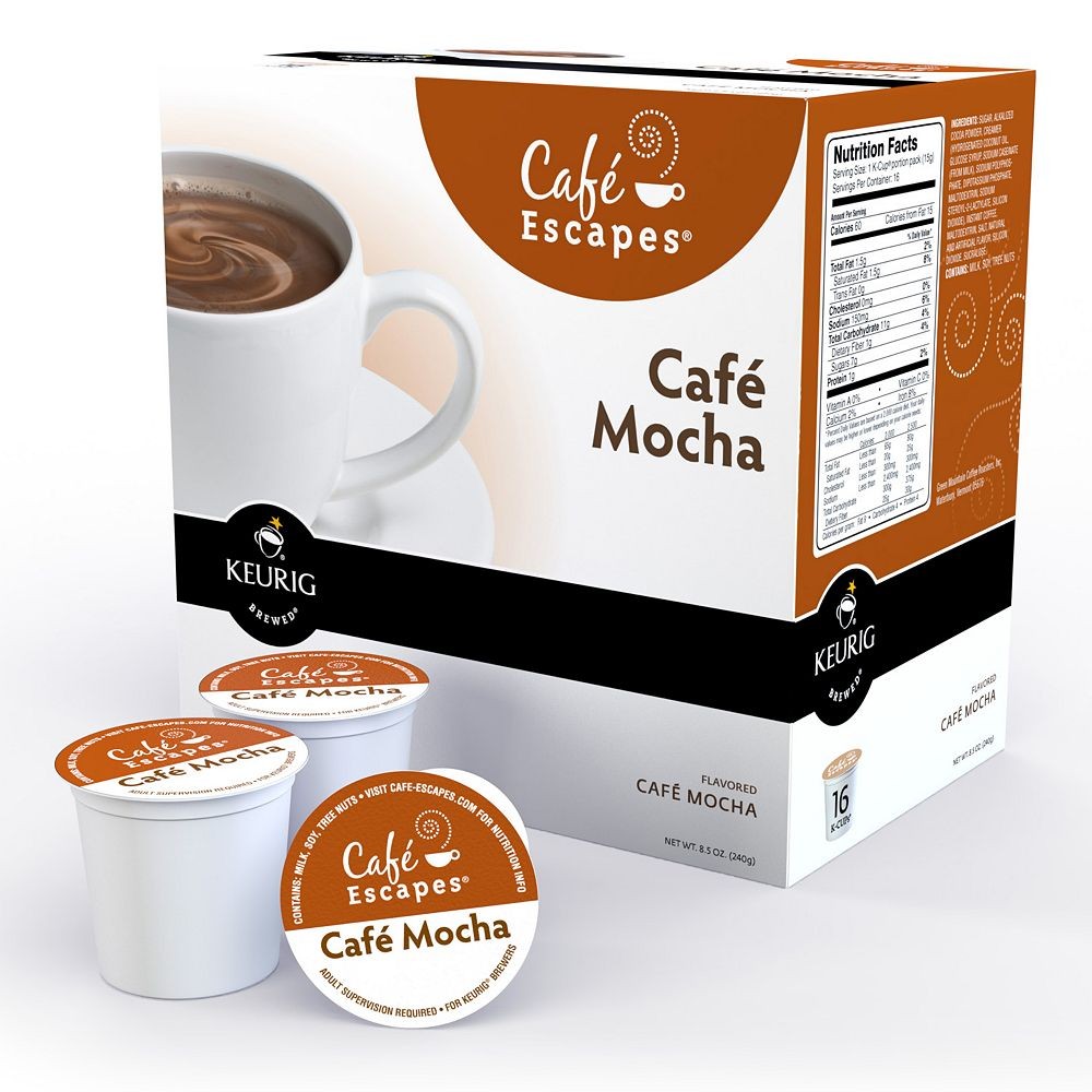 KEURIG PREMIUM KCUP CAFE ESCAPES MOCHA LATTE HOT COCOA eBay