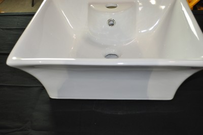 Vanities Vessel Sinks on White Square Vessel Sink 19 Vanity Bath Concave Side Ebay