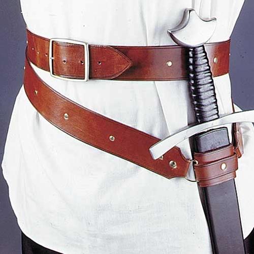 Medieval Renaissance Viking Pirate Fantasy Leather Double Wrap Belt Sword Holder eBay