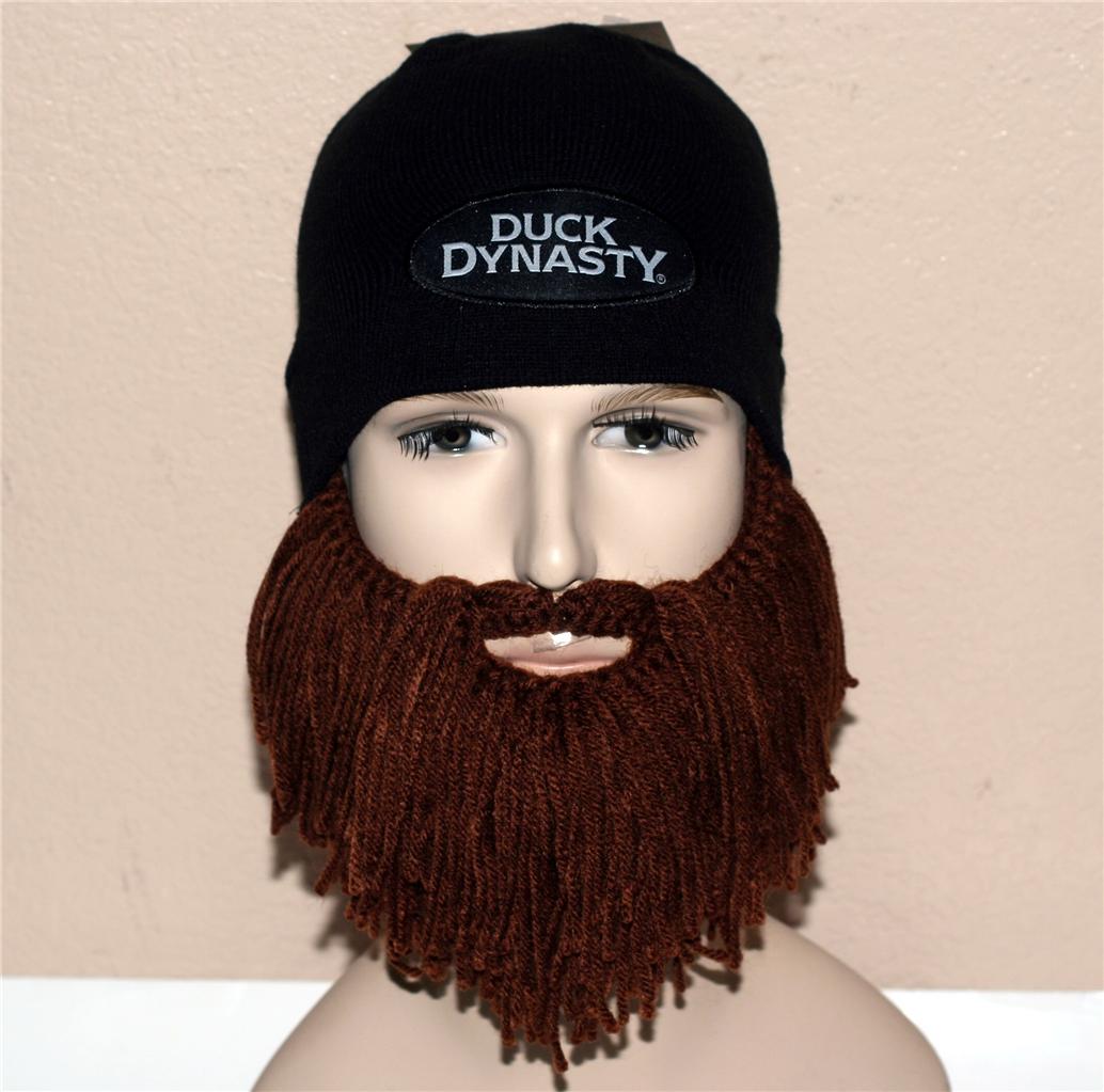 DUCK DYNASTY A & E TV Network Show Jase Robertson Black BEANIE CAP w