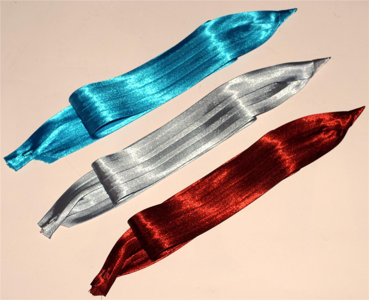 GENUINE SATIN Pleated HAT BAND for Mens Womens GODFATHER DERBY FEDORA