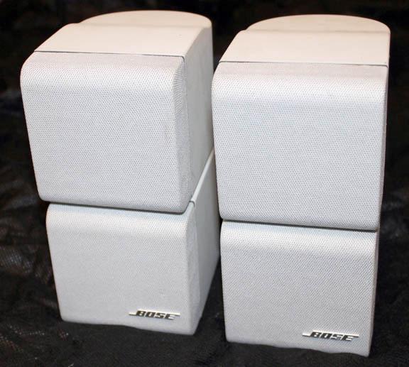 2 Bose Home Theater Lifestyle/Acoustimass Pair Double Cube Speakers