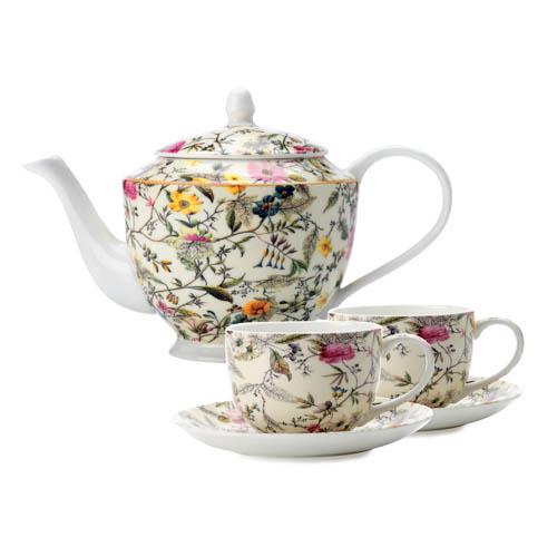Maxwell & Williams 'Tea For 2' Cup & Teapot Gift Set Summer Blossom Tea