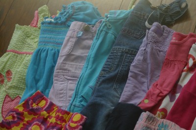 Girls Clothes on Large 36 Pc 3t 4t Girls Clothing Lot Perfect For Summer Fall Name