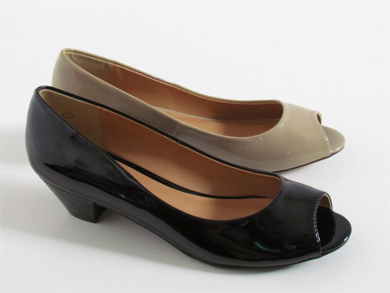 nude flats with black toe