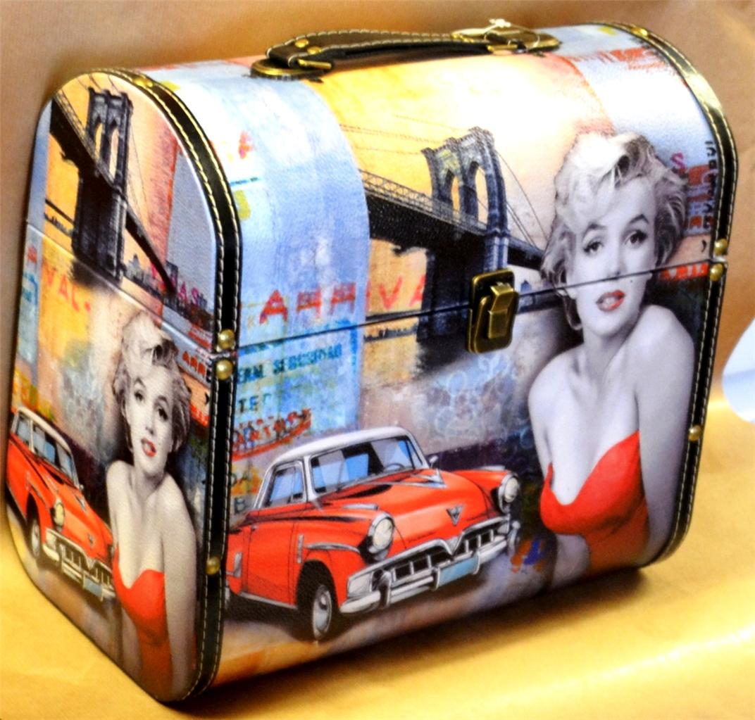 HOLLYWOOD MARILYN MONROE WOODEN KEEPSAKE STORAGE BOX Keepsakes