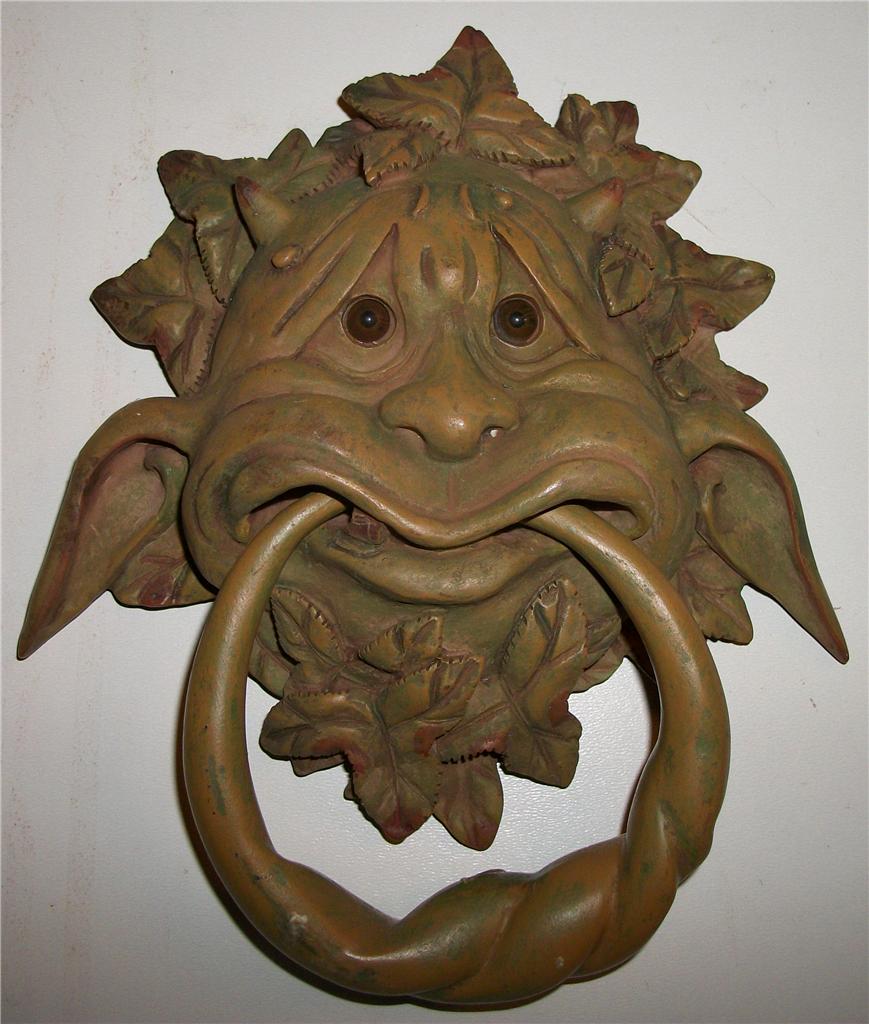 Nemesis Now BOLDLY GARGOYLE DOOR KNOCKER Green Man Goblin Gothic Pagan