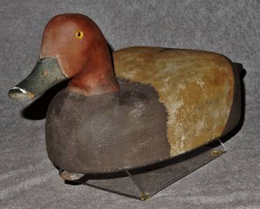 saginaw hollow c1940 decoy misch otto redhead duck mint michigan rare bay wood