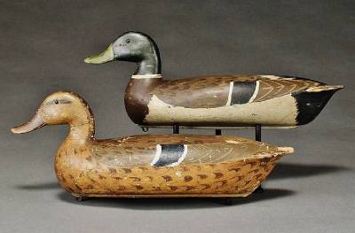 perdew decoy duck illinois river charles hollow rare wood schwartz jack edna 1910 paint decoys c1915 superb signed