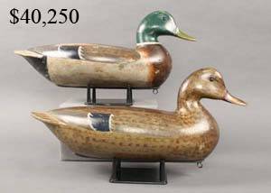 perdew charles decoy duck illinois pintail c1900 scarce hollow river awesome paint wood 2009 decoys drake above form auction beautiful