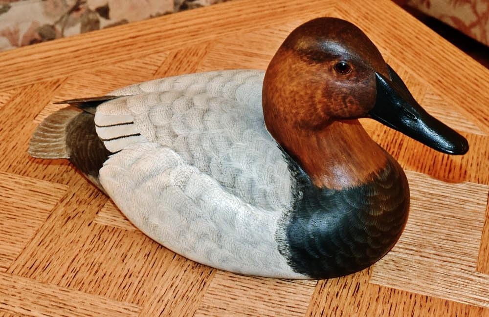 VERY RARE GUNNING DECOY "EARLY" c1977 HANS BOLTE PINTAIL RIGGED Wood