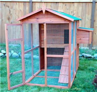 Med Size Chicken Coop Rabbit Hutch Predator Proof!: Chicken Coops 
