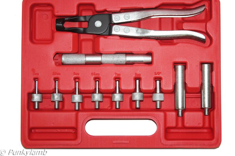 11pc Valve Stem Seal Removal Tool Installer Plier Car Garage Set Kit