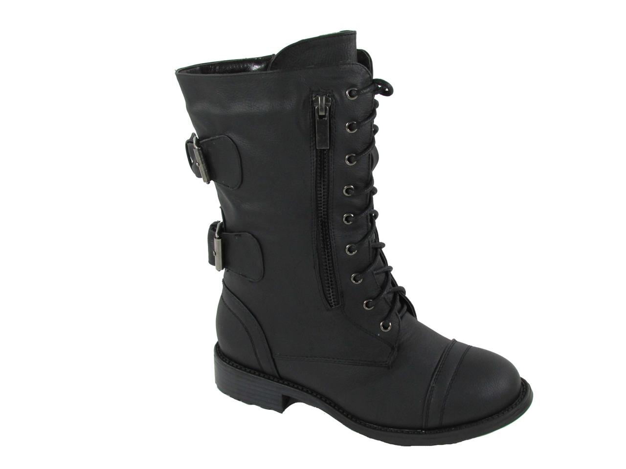 mid calf combat boot