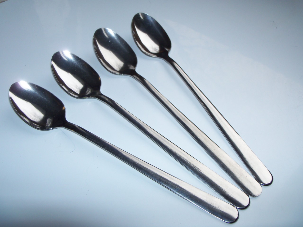 SET of 6 Parfait Spoons LONG HANDLED Tall Glasses Ice Cream Sundae, Dessert Cups eBay