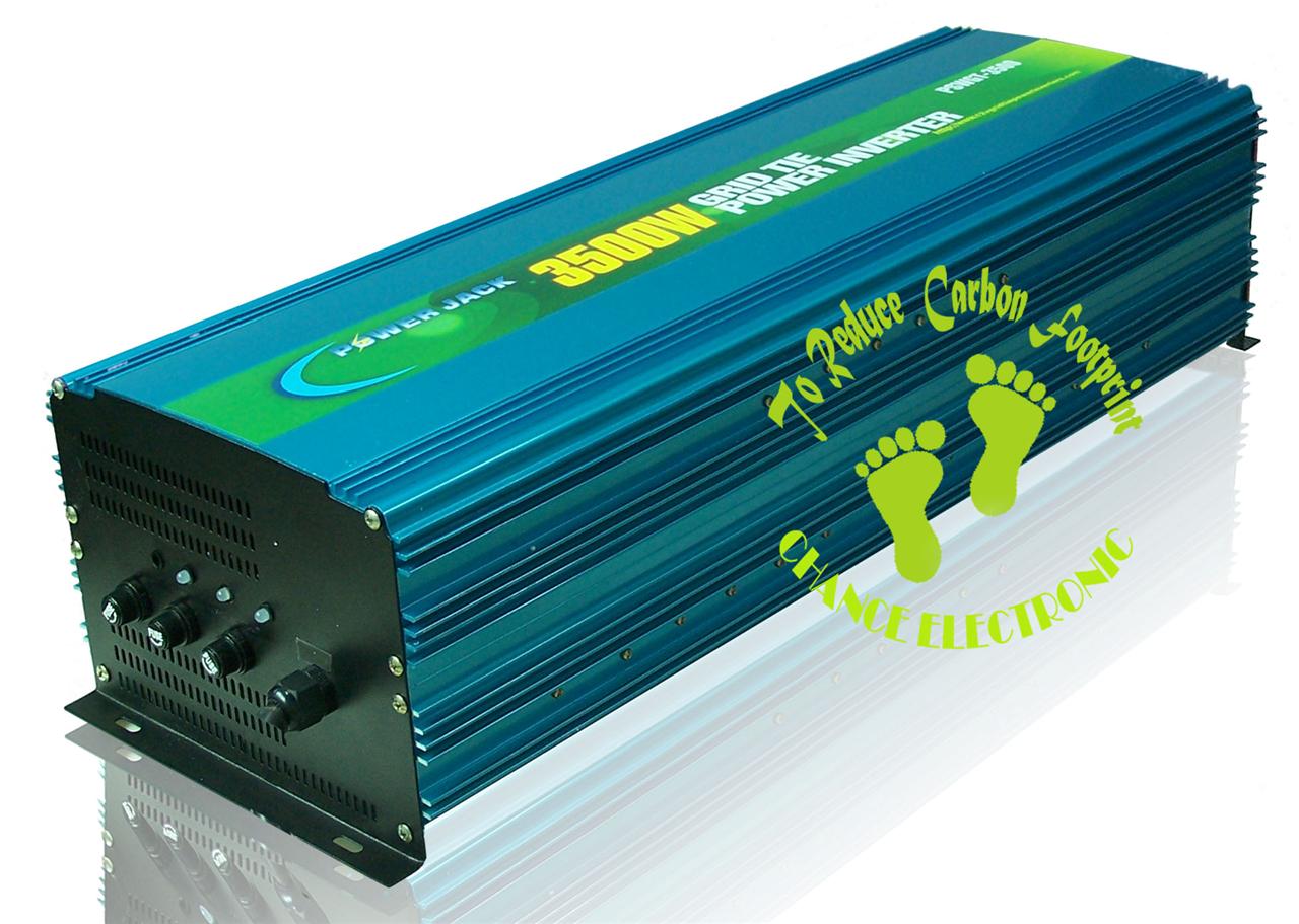 New! Power jack 3500w grid tie inverter,DC2852V,AC90130V,solar panel