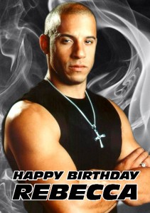PERSONALISED VIN DIESEL BIRTHDAY CARD | eBay