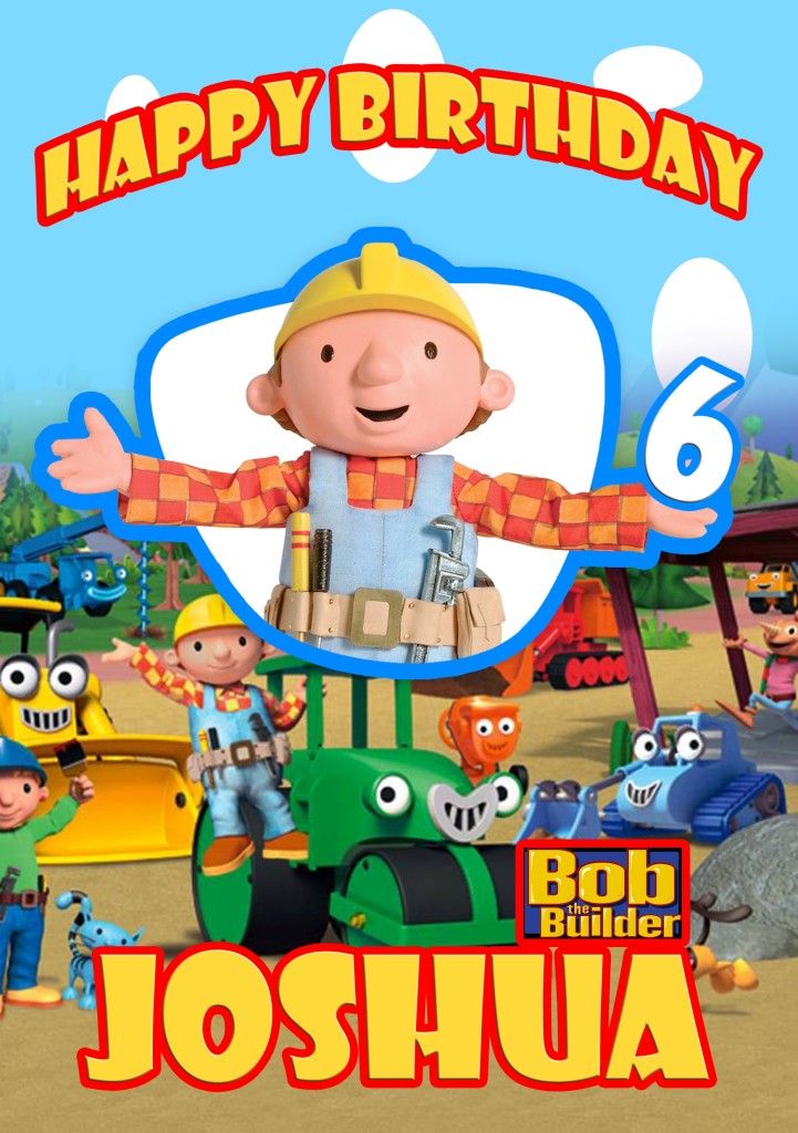 PERSONALISED BOB THE BUILDER BIRTHDAY / PHOTO CARD eBay