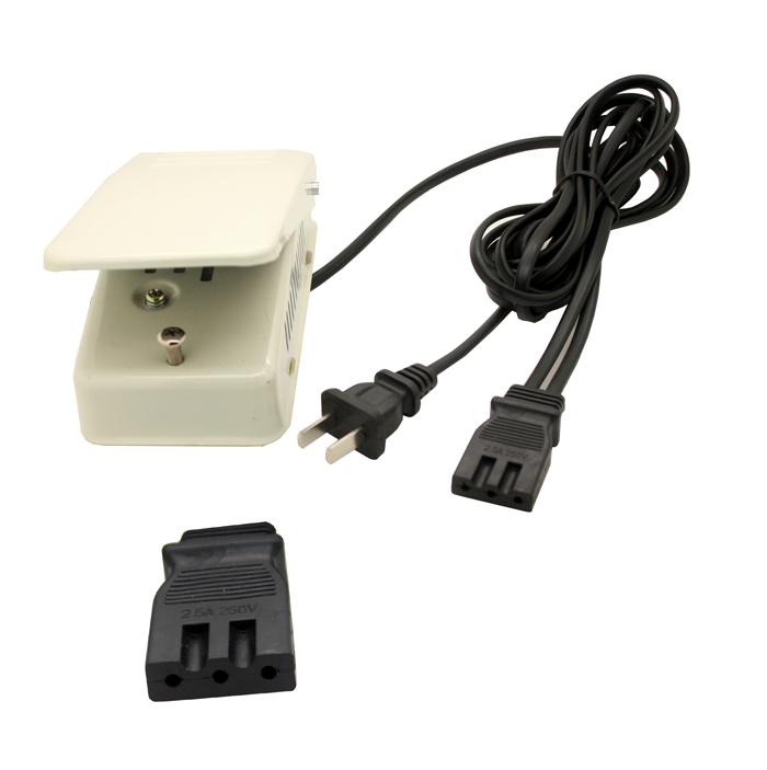 New Sewing Machine Power Cord with Foot Control Pedal type c eBay