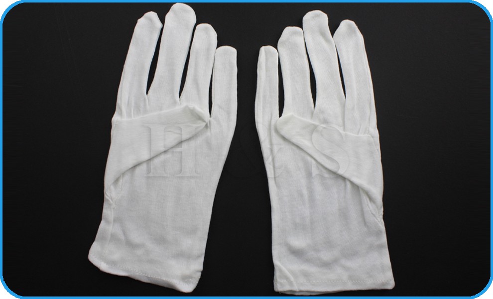 100Cotton White Gloves Health Music Canvas Beauty Work Liner Santa