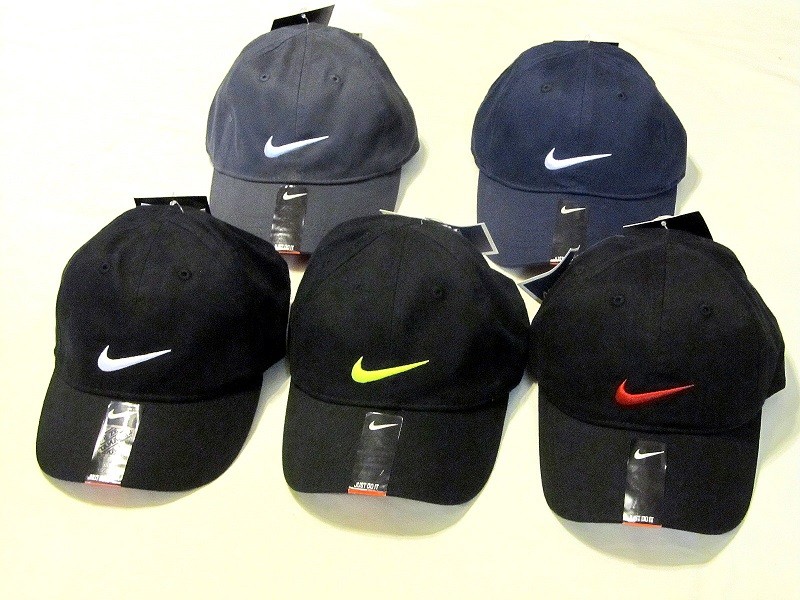 NWT TODDLER BOY NIKE ADJUSTABLE (VELCRO) EMBROIDERED SWOOSH CAP HAT SZ
