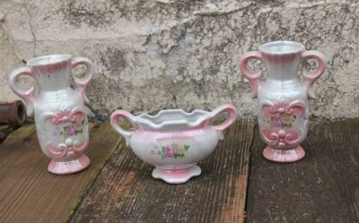 Retro Bathroom Decor on Vintage Wbi Shabby Chic Bathroom Decor Set   Ebay