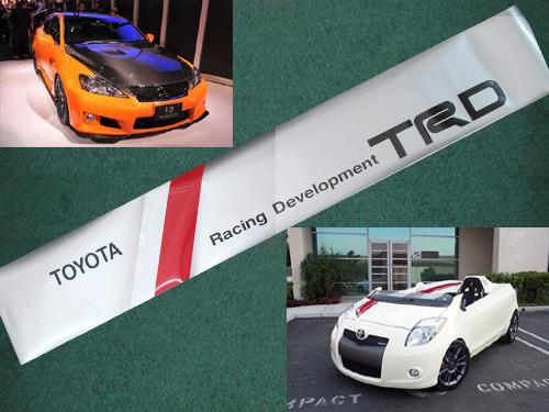 toyota racing development windshield sticker #4