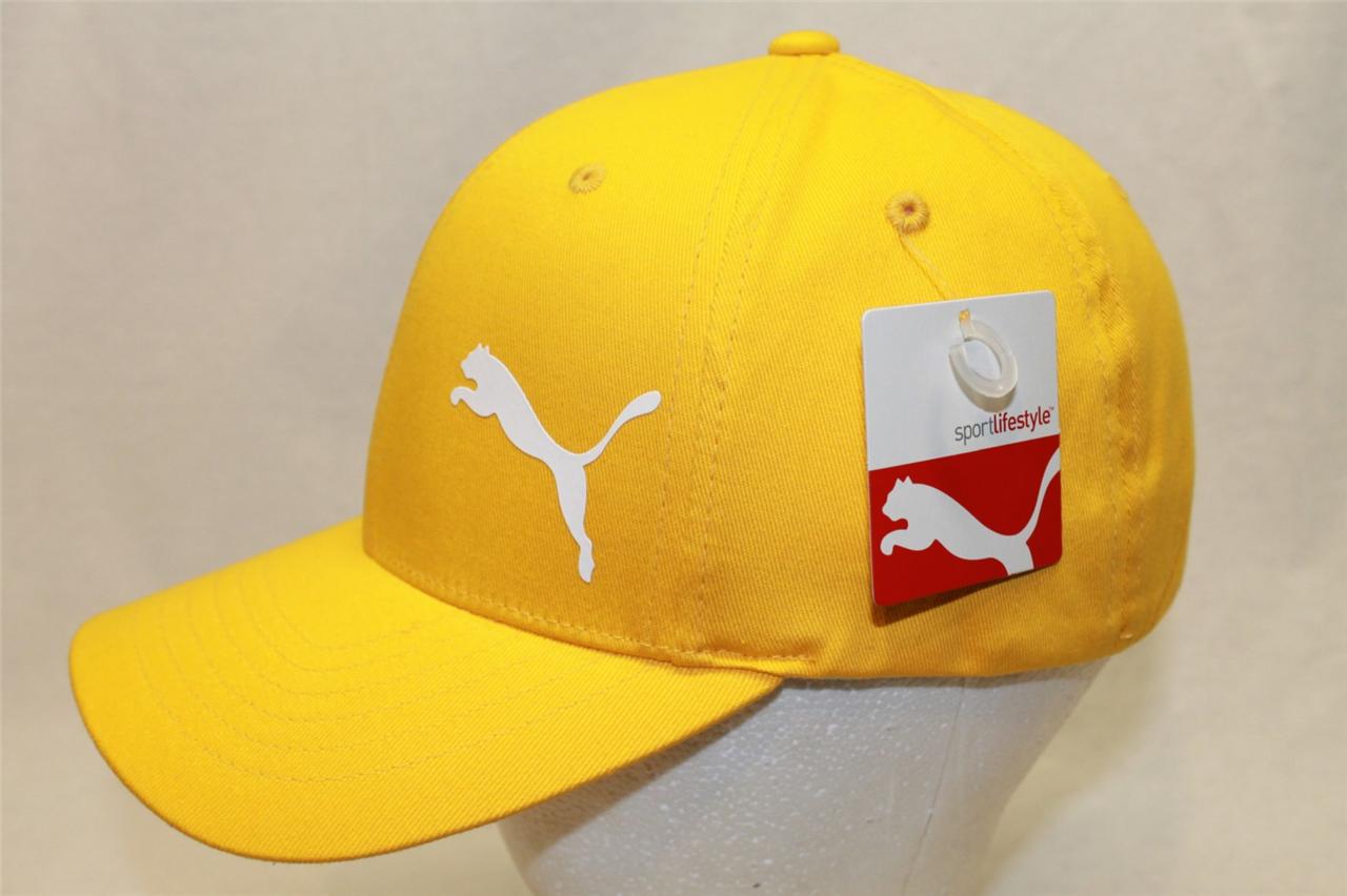 PUMA FORM FORMATION X FLEX FIT HAT CAP YELLOW/WHITE
