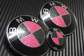 Pink bmw emblem for rims #5