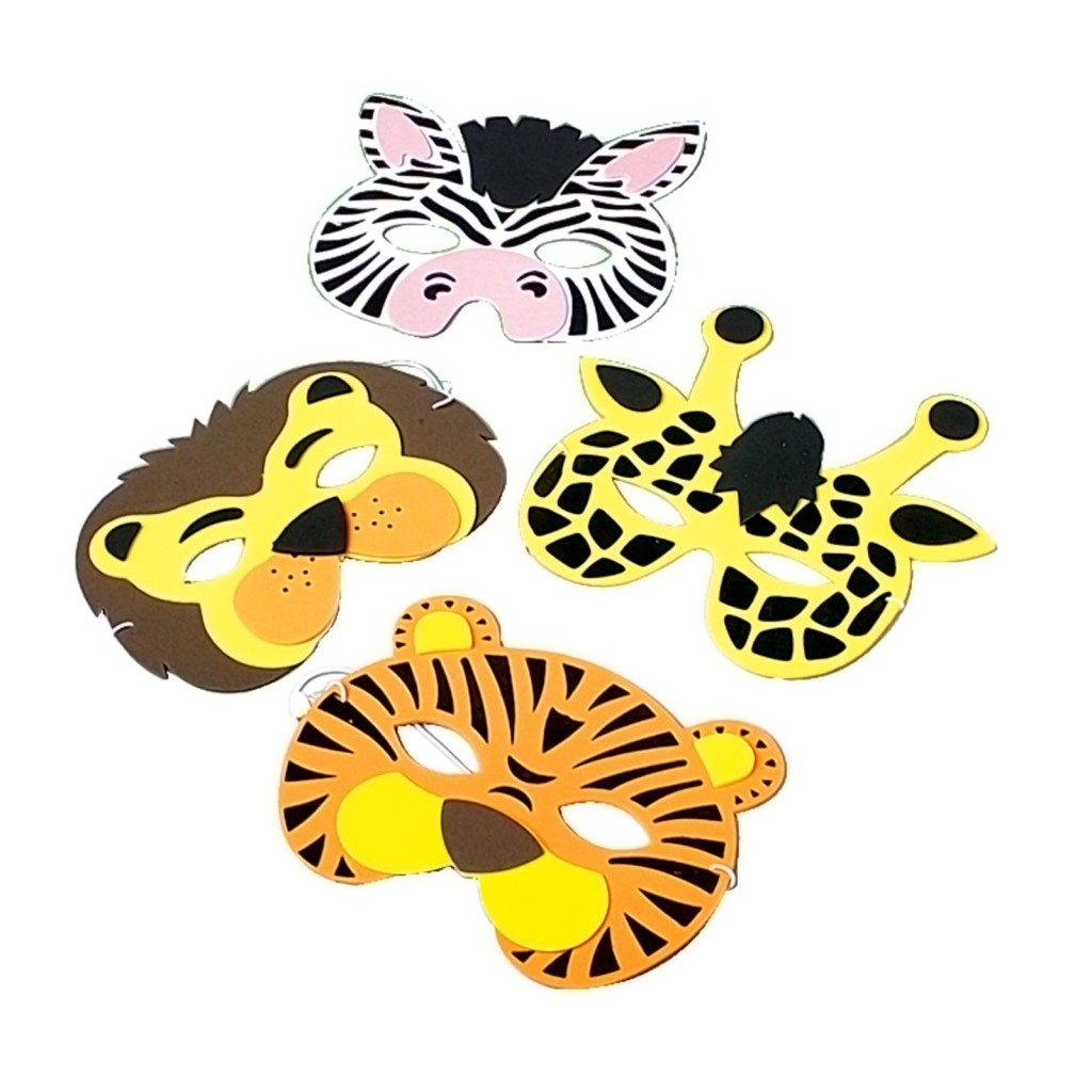 KIDS WILD ANIMALS FOAM MASKS 12 eBay