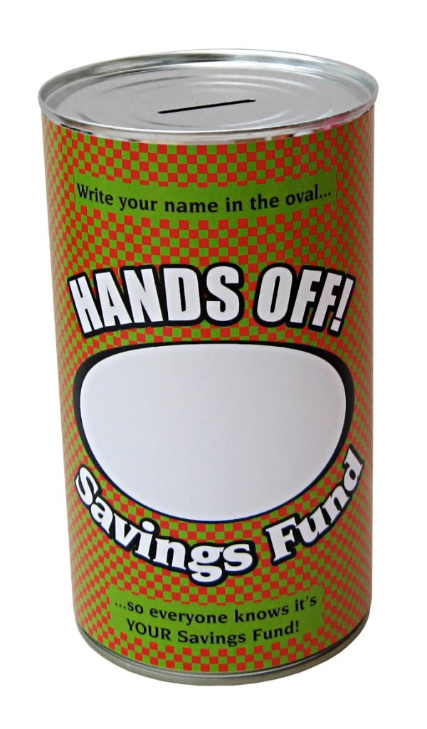 LARGE FUNNY NOVELTY MONEY BOX JAR TIN PIGGY BANK CASH CAN XMAS BIRTHDAY