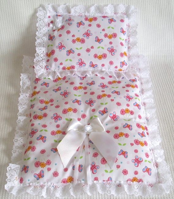 Dolls Pram Crib/Quilt Pillow Set Fit Silver Cross Ranger SMALL Prams 7