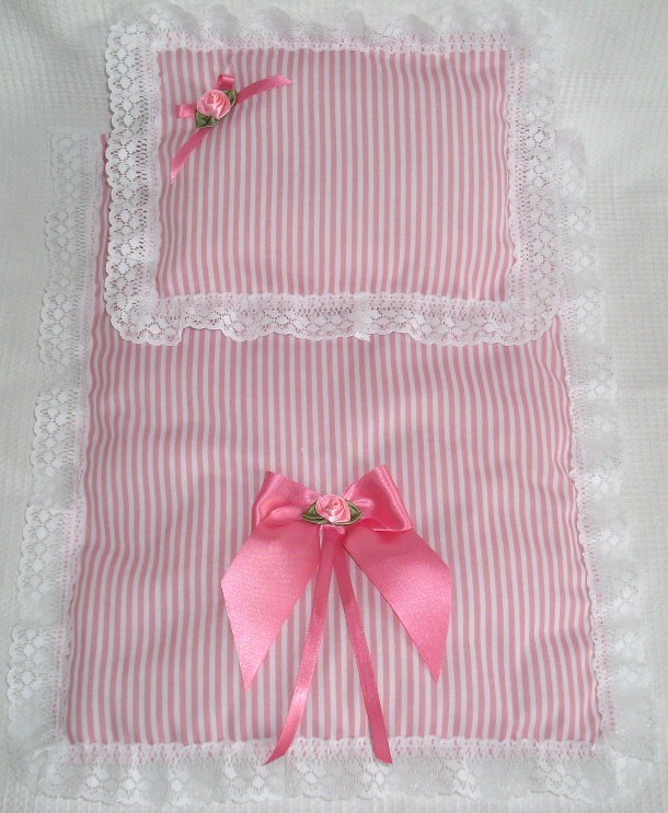 DOLLS Pram Crib/Quilt Pillow Set Fit Silver Cross RANGER SMALL Prams 11