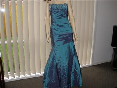 Size Ball Gowns on 500 Plus Size 16 18 Irridescent Teal Blue Evening Ball Deb Gown
