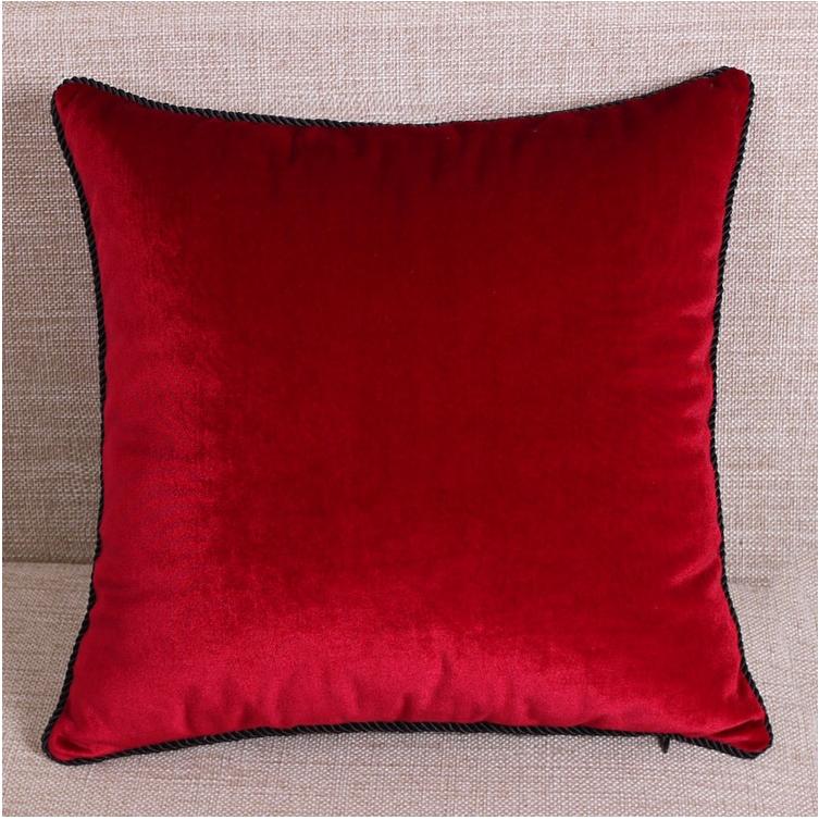 Luxurious Solid Color Velvet Throw Pillow Case Cushion Cover Pillow Sham