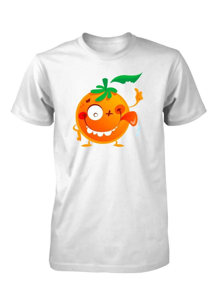 BNWT FUNNY ORANGE FRUIT DOPEY FACE