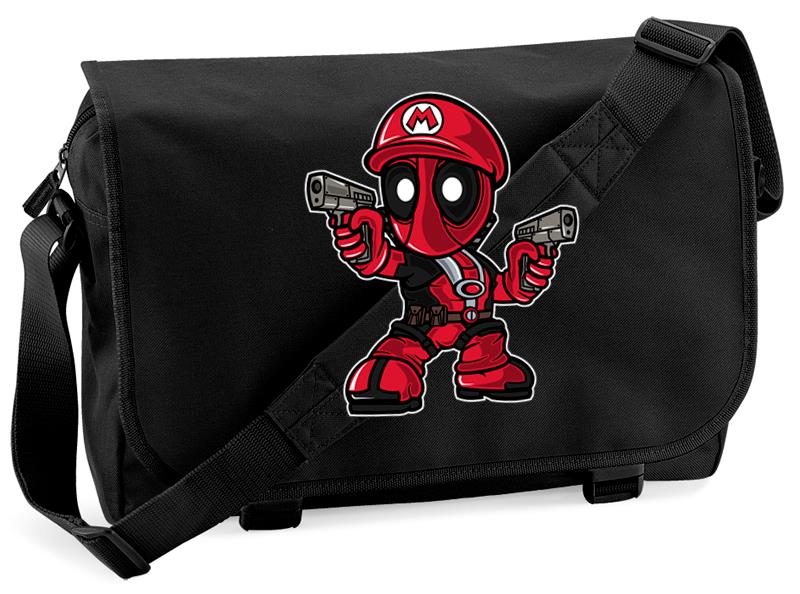 BNWT MARIO DEADPOOL NINTENDO GAMING MESSENGER SHOULDER BAG SCHOOL eBay