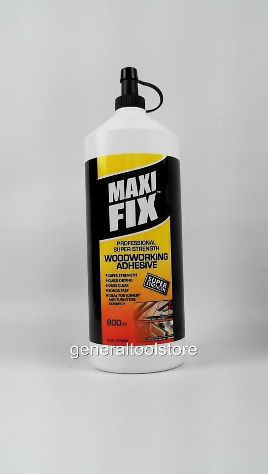MAXI FIX PVA WOOD GLUE ADHESIVE POFESSIONAL SUPER STRENGTH 800 400 OR