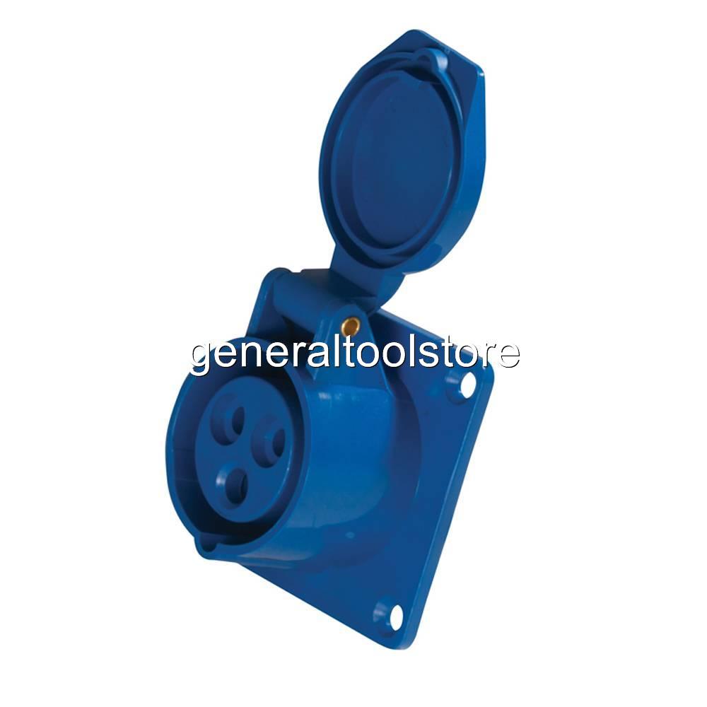 16 AMP 16 A 240 VOLT BLUE PLUGS SOCKETS WEATHER PROOF CARAVANS CAMPERS