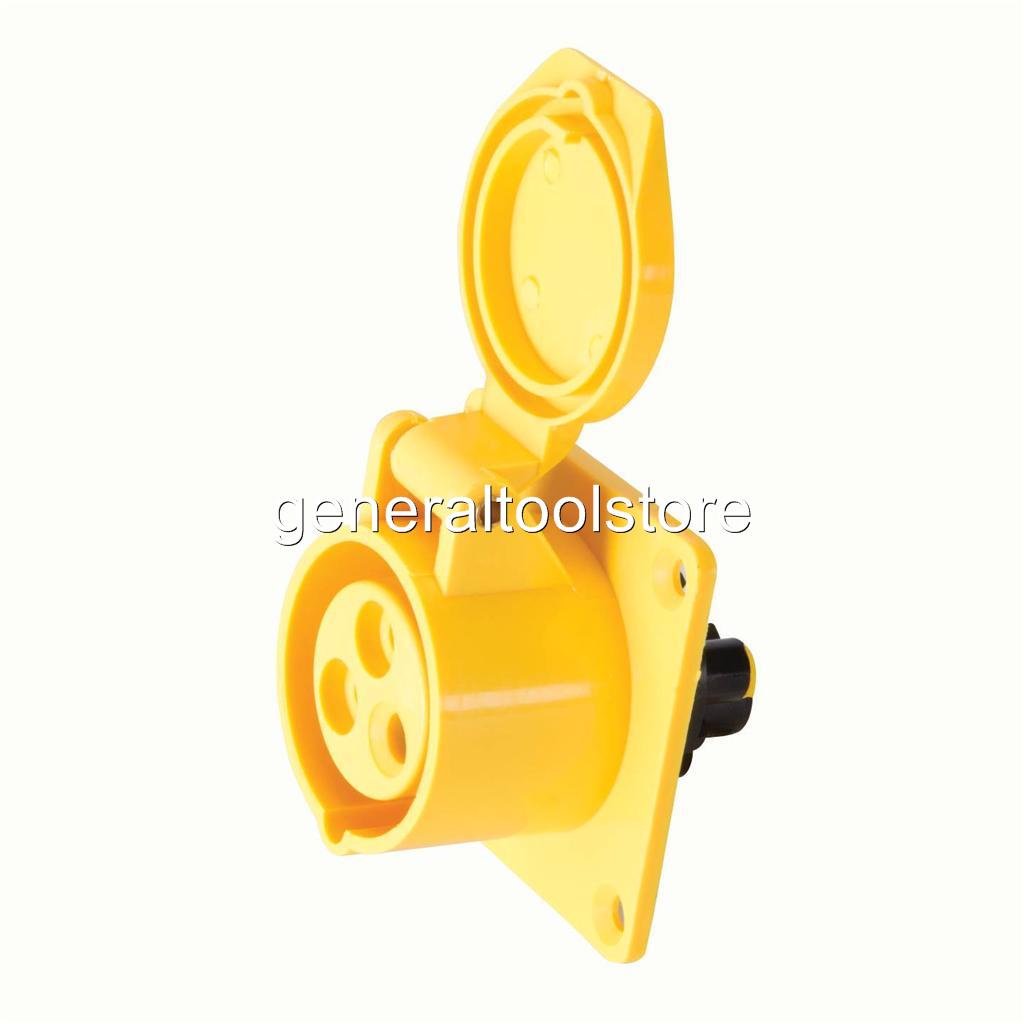 16 AMP 16A 110V 110 VOLT YELLOW PLUGS, SPLITTERS AND SOCKETS WEATHER