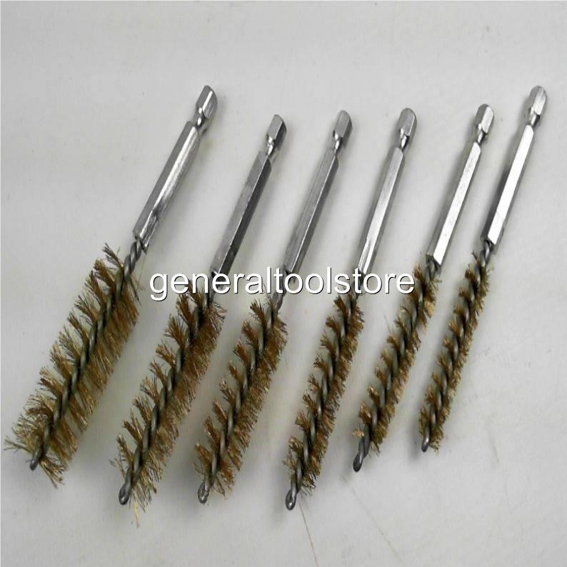 ROUND TUBE BOTTLE BRUSHES STAINLESS STEEL NYLON BRASS DRILL