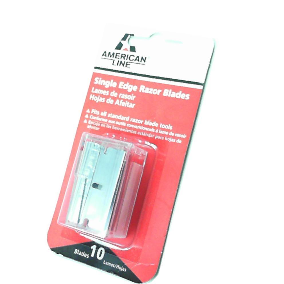 AMERICAN LINE GENUINE SINGLE EDGE RAZOR SCRAPER BLADES DISPENSER OF 10